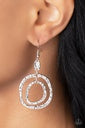 Hammered Metal Earrings Silver Dangle - Scalding HAUTE