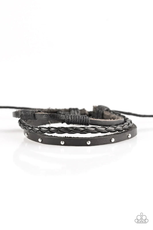 Paparazzi ♥ Ready To Roam - Black ♥ Bracelet