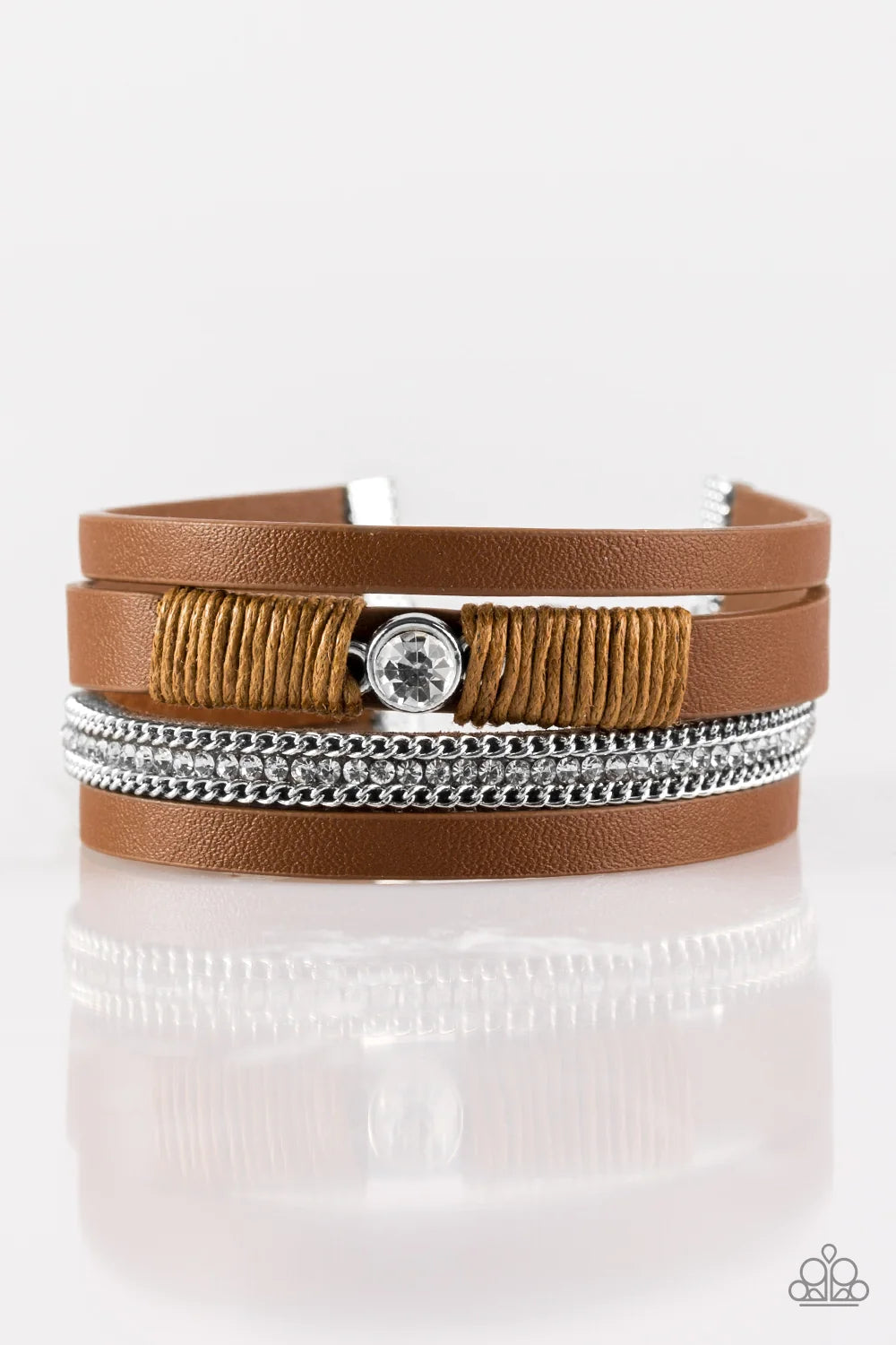 Paparazzi ♥ Catwalk Craze - Brown ♥ Bracelet