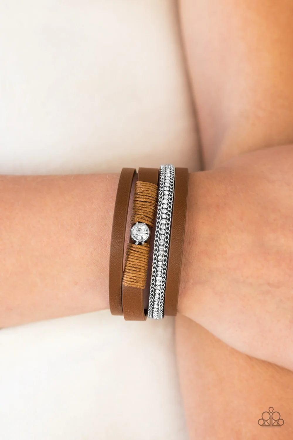 Paparazzi ♥ Catwalk Craze - Brown ♥ Bracelet