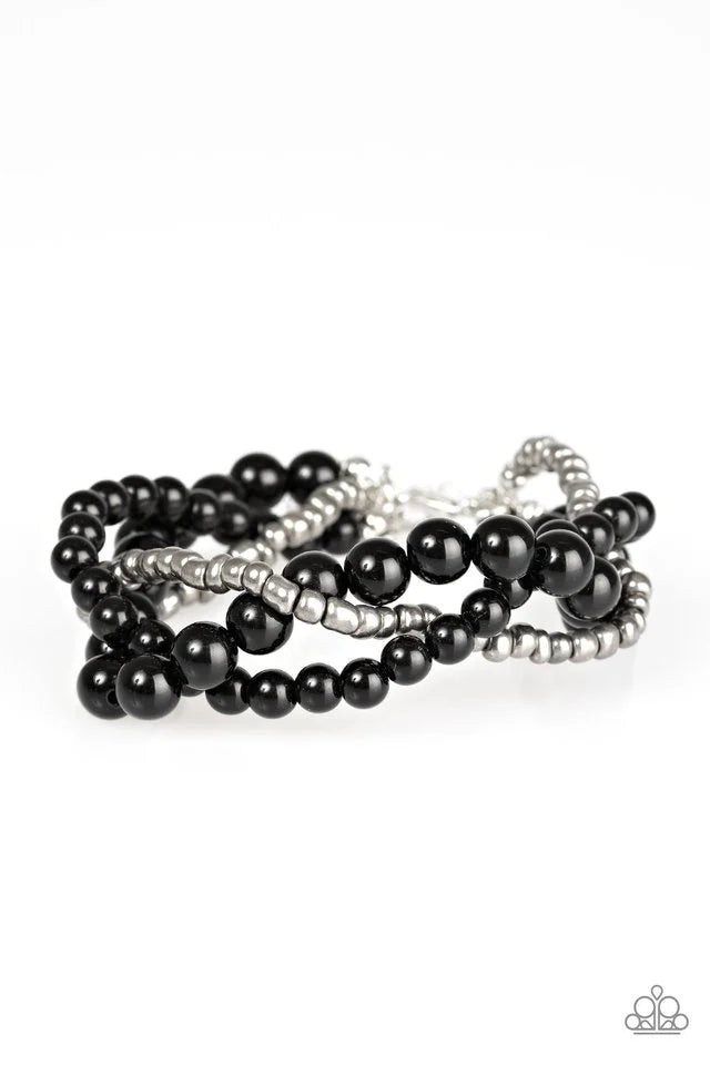 Paparazzi ♥ Take The BEAD - Black ♥ Bracelet