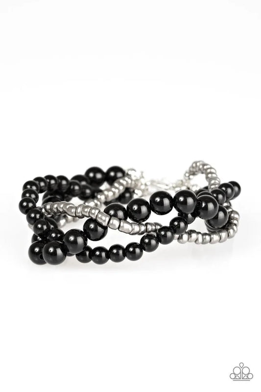 Paparazzi ♥ Take The BEAD - Black ♥ Bracelet
