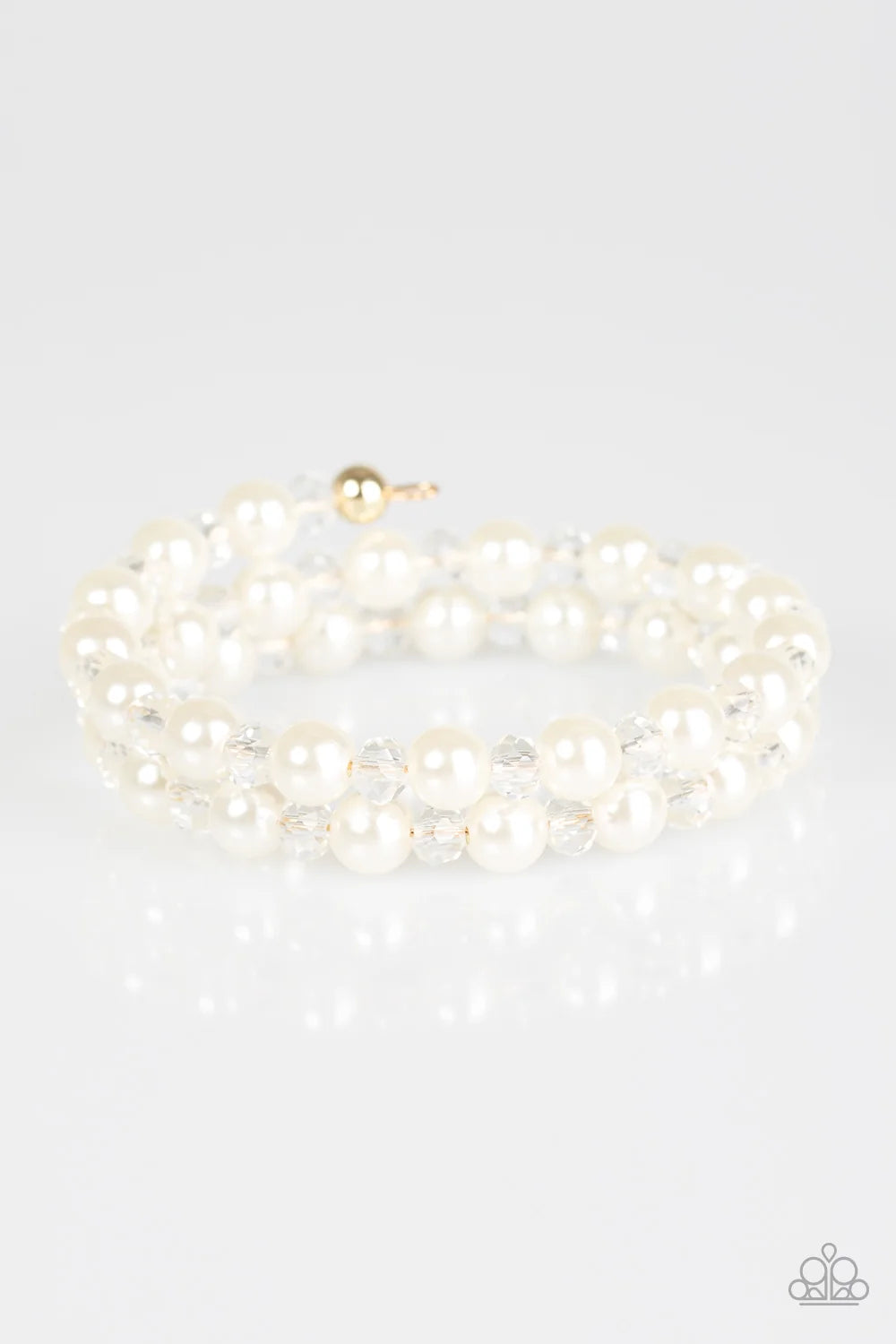 Paparazzi ♥ Modestly Modest - White ♥ Bracelet