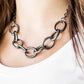 Paparazzi ♥ Boldly Bronx - Black ♥ Necklace