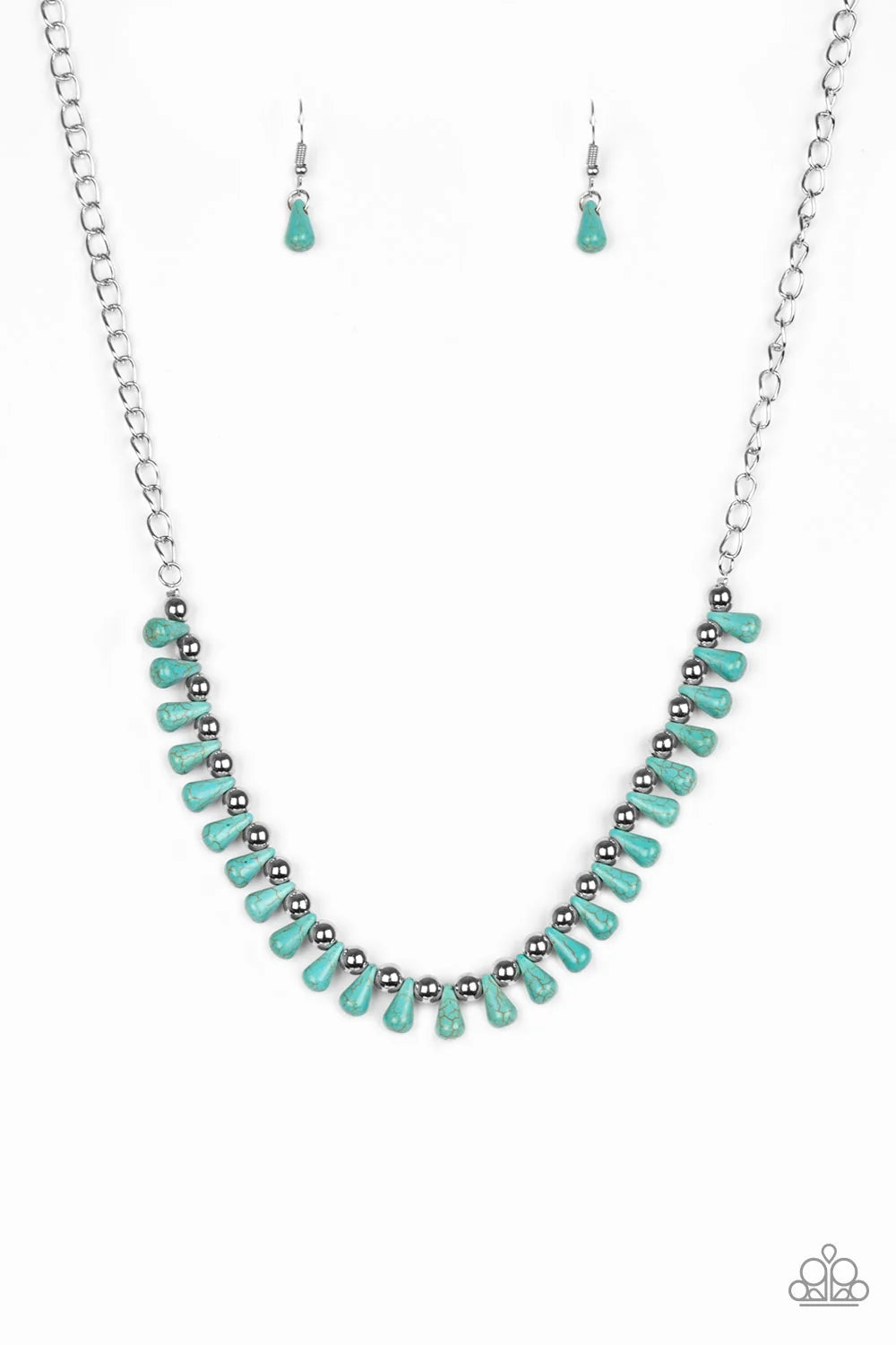 Paparazzi ♥ Extinct Species - Blue ♥ Necklace