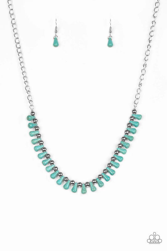 Paparazzi ♥ Extinct Species - Blue ♥ Necklace