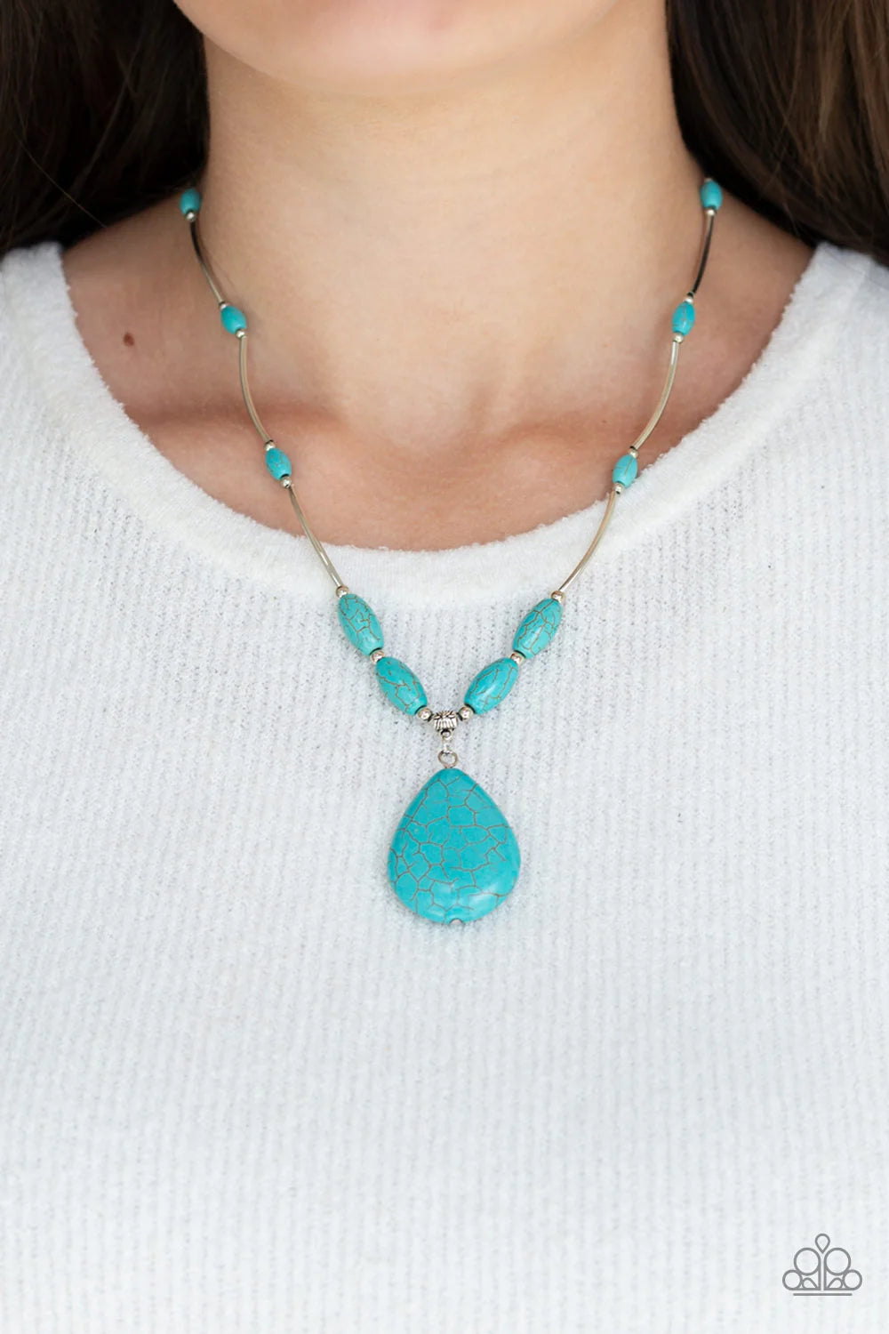 Paparazzi ♥ Explore The Elements - Blue ♥ Necklace