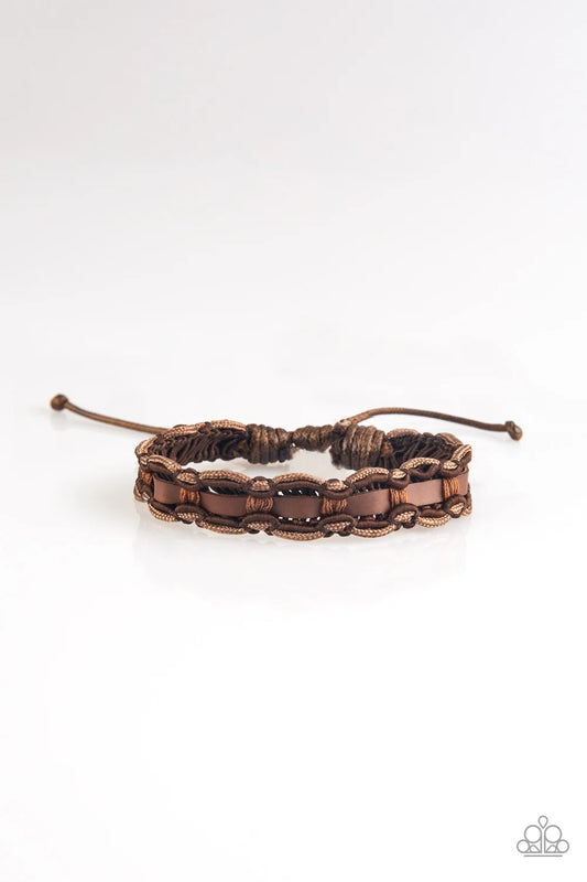 Paparazzi ♥ Modern Pioneer - Brown ♥ Bracelet