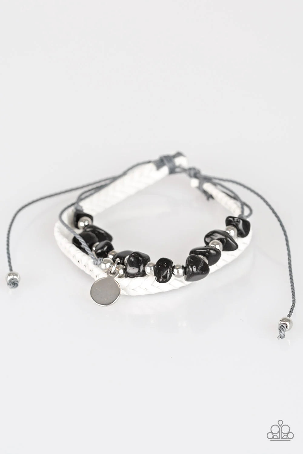 Paparazzi ♥ A PEACE Of Work - Black ♥ Bracelet