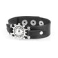 Paparazzi ♥ Courageously Captain - Black ♥ Bracelet