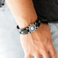Paparazzi ♥ Courageously Captain - Black ♥ Bracelet