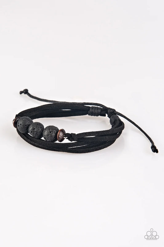 Paparazzi ♥ Adventure Zone - Black ♥ Bracelet