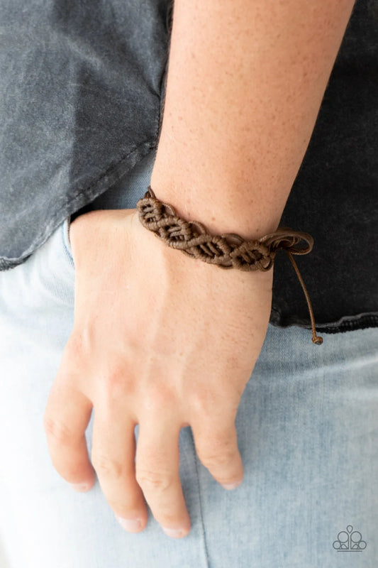 Paparazzi ♥ Boondocks and Bonfires - Brown ♥ Bracelet