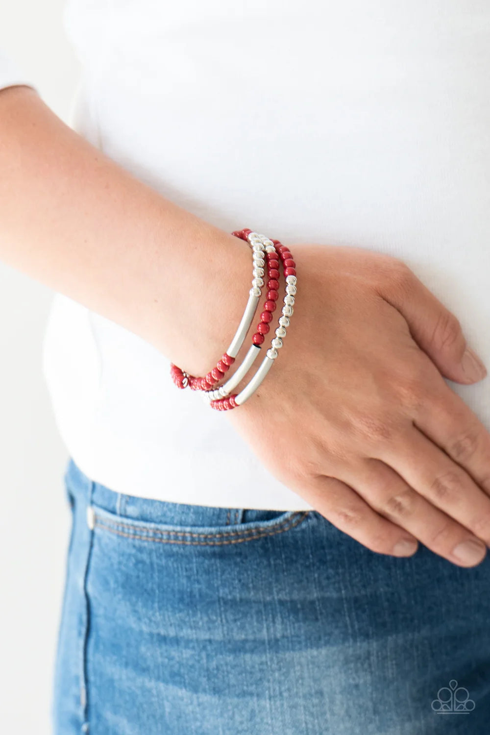 Paparazzi Tourist Trap - Red  Bracelet