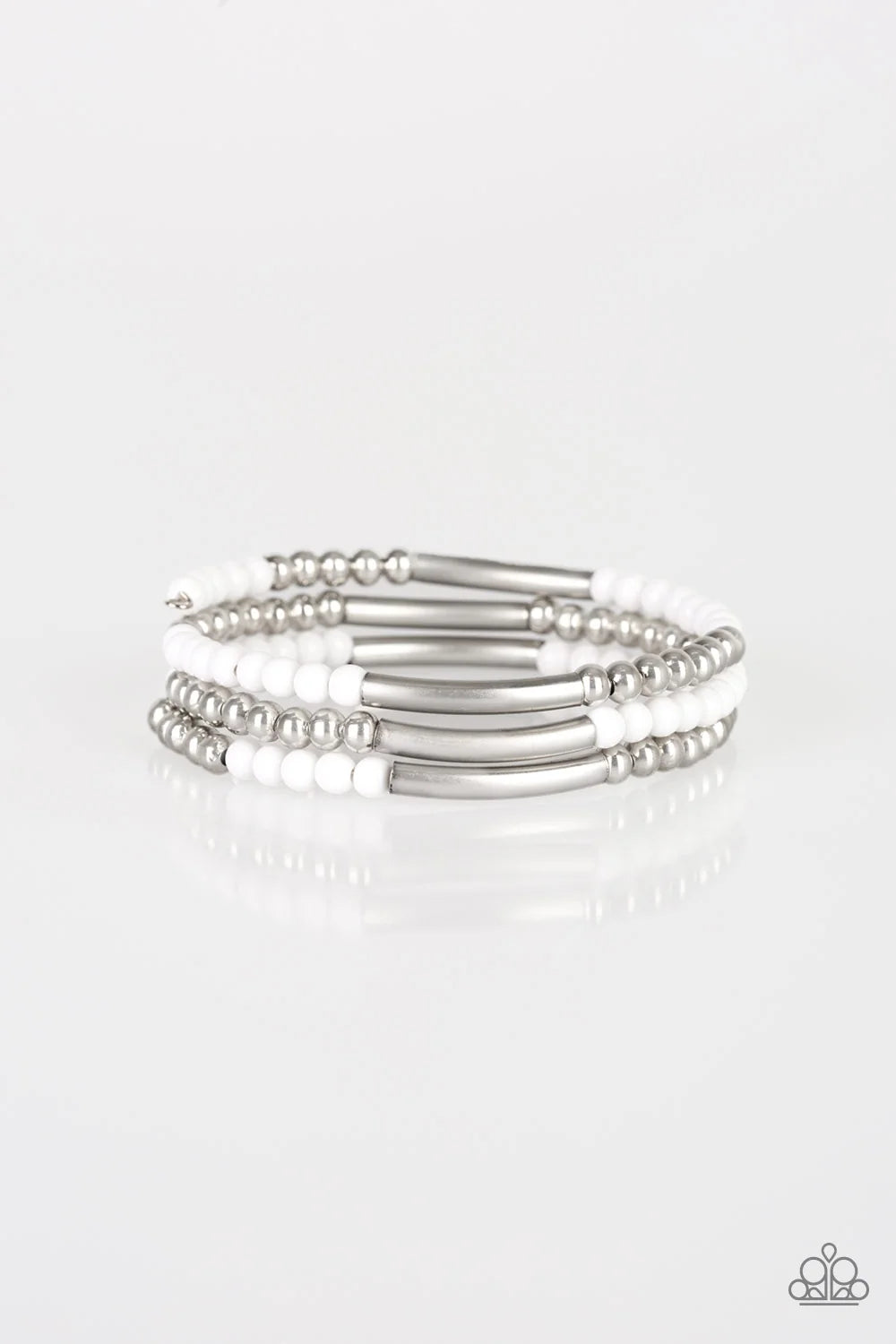 Paparazzi ♥ Tourist Trap - White ♥ Bracelet