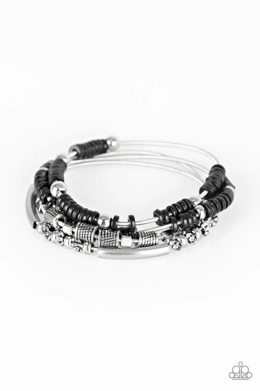 Paparazzi ♥ Tribal Spunk - Black ♥ Bracelet