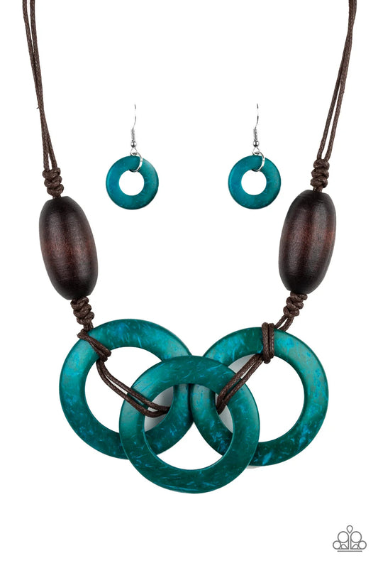 Paparazzi ♥ Bahama Drama - Blue ♥ Necklace