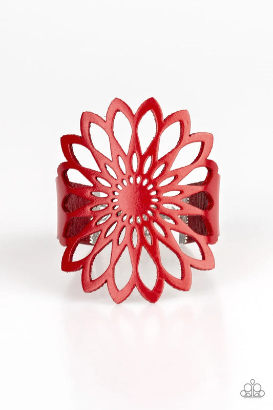 Paparazzi ♥ Wildly Wildflower - Red ♥ Bracelet