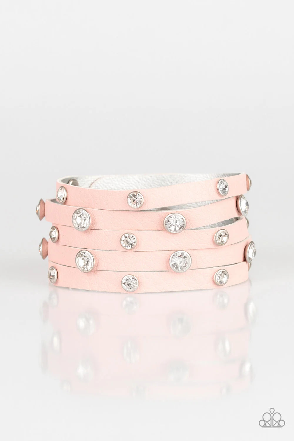 Paparazzi ♥ Rhinestone Reputation - Pink ♥ Bracelet