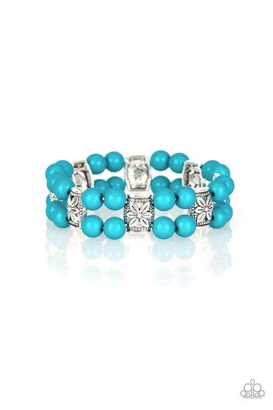 Paparazzi ♥ Daisy Debutante - Blue ♥ Bracelet