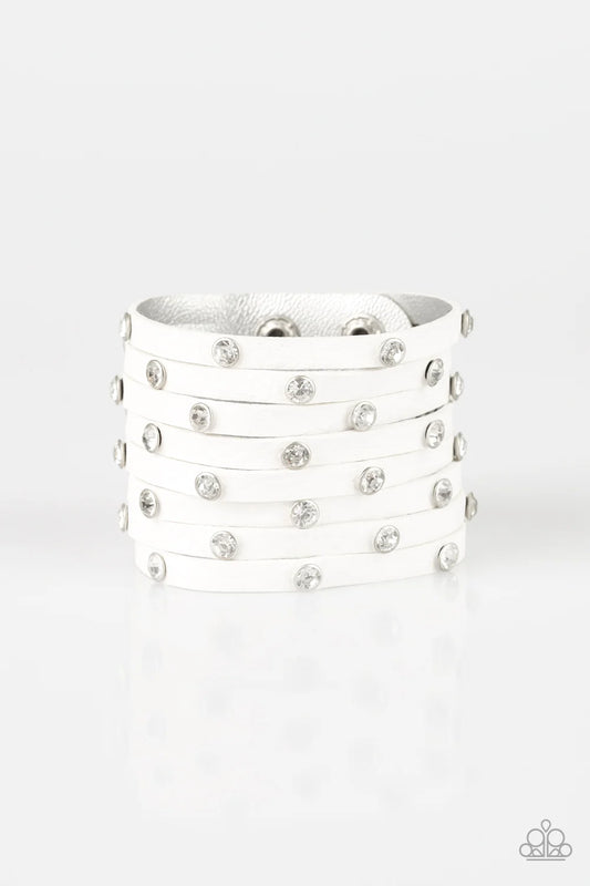 Paparazzi ♥ Sass Squad - White ♥ Bracelet