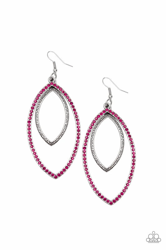 Paparazzi ♥ High Maintenance - Pink ♥ Earrings
