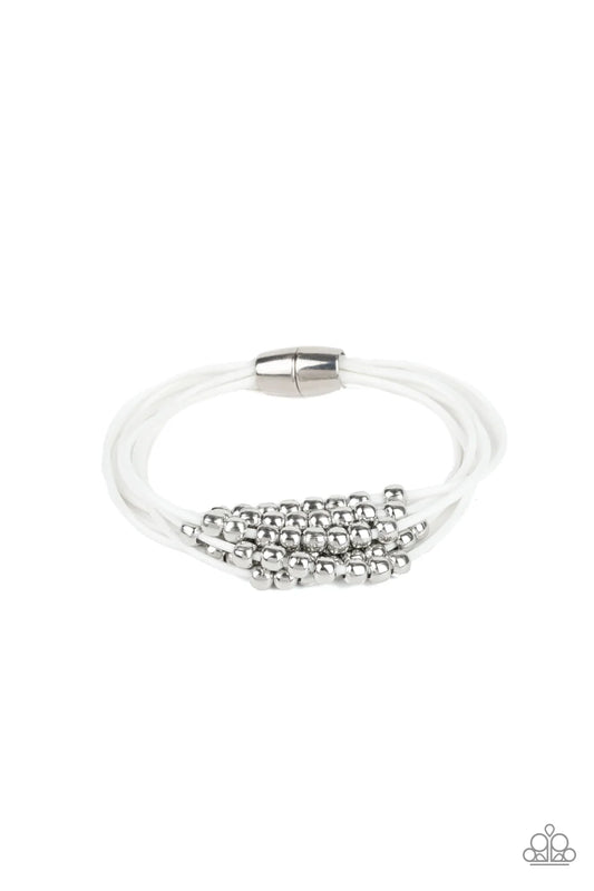 Paparazzi ♥ Mega Magnetic - White ♥ Bracelet