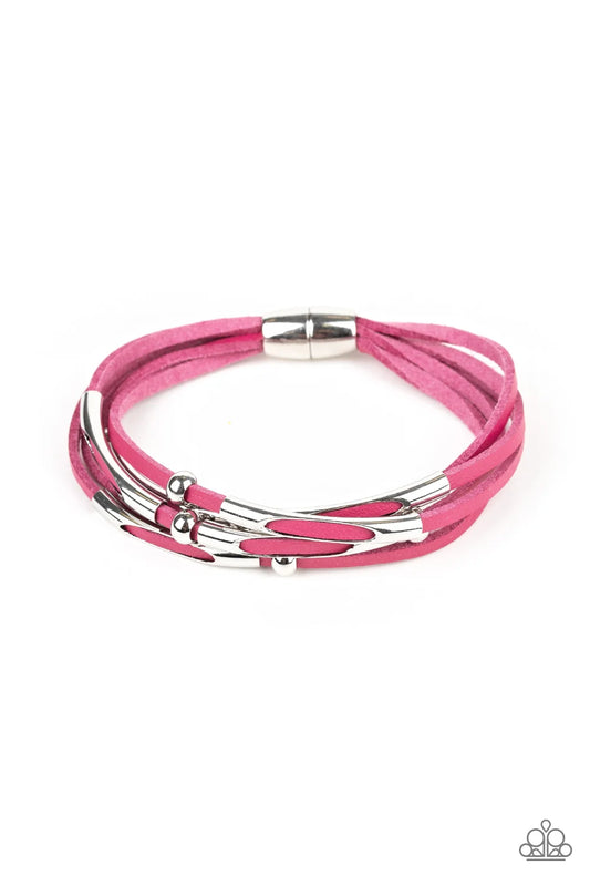 Paparazzi ♥ Modern Magnetism - Pink ♥ Bracelet