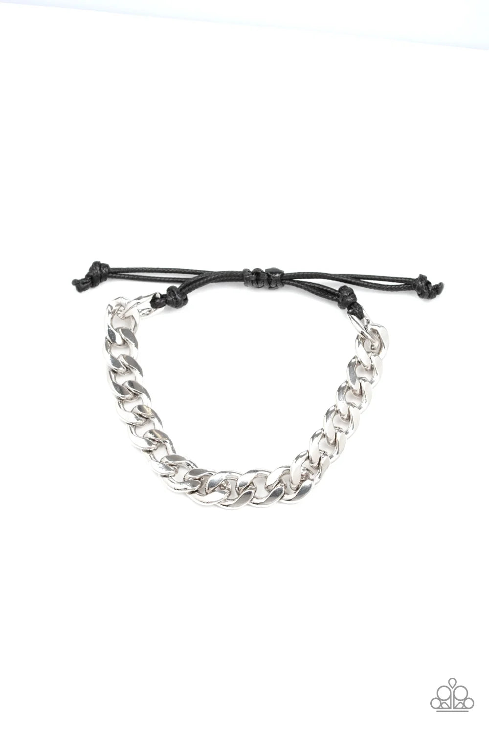 Paparazzi ♥ Renegade - Silver ♥ Mens Bracelet