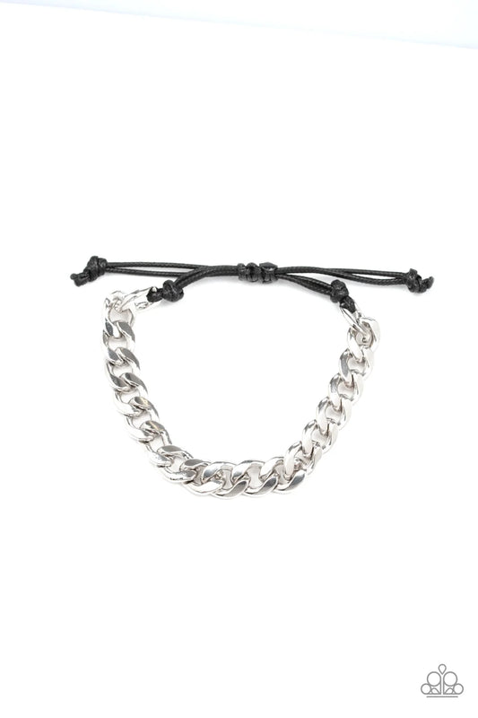 Paparazzi ♥ Renegade - Silver ♥ Mens Bracelet