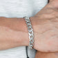 Paparazzi ♥ Renegade - Silver ♥ Mens Bracelet