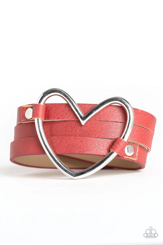 Paparazzi ♥ One Love, One Heart - Red ♥ Bracelet