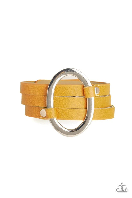 Paparazzi ♥ Cowgirl Cavalier - Yellow ♥ Bracelet