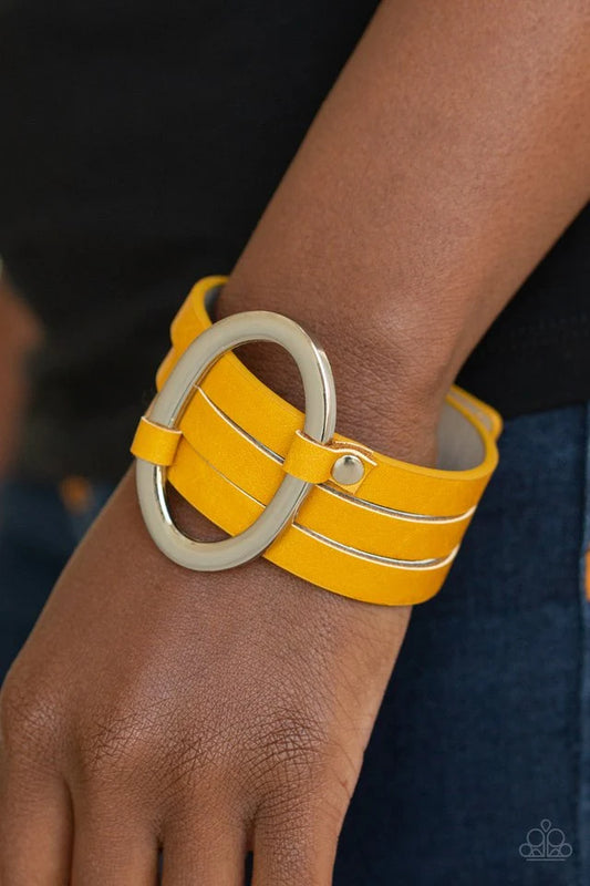 Paparazzi ♥ Cowgirl Cavalier - Yellow ♥ Bracelet