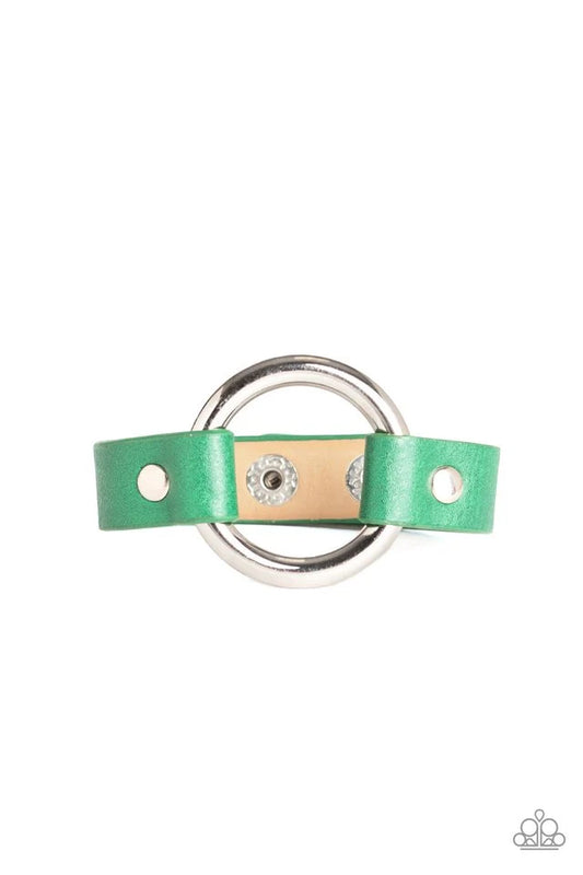 Paparazzi ♥ Rustic Rodeo - Green ♥ Bracelet