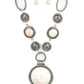 Paparazzi ♥ Sedona Drama - White ♥ Necklace