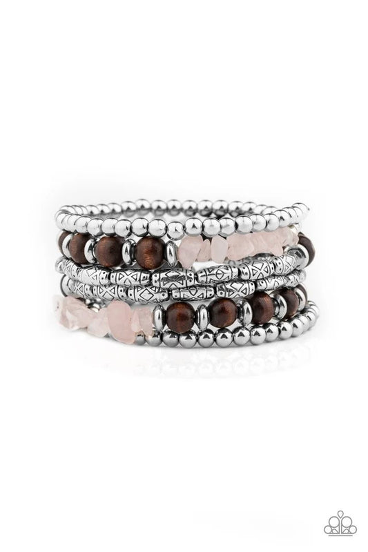 Paparazzi ♥ Soul Searchin - Pink ♥ Bracelet