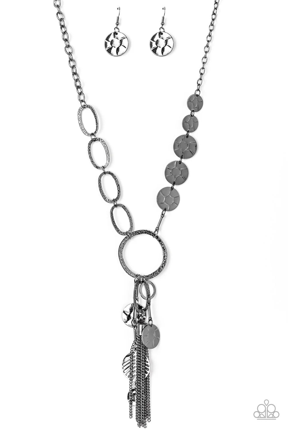 Paparazzi ♥ Trinket Trend - Black ♥ Necklace