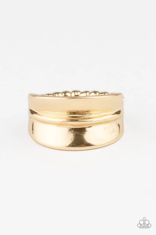 Paparazzi ♥ Band Together - Gold ♥ Ring