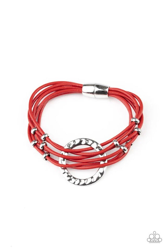 Paparazzi ♥ Magnetic Muse - Red ♥ Bracelet