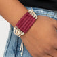 Paparazzi ♥ Beachology - Red ♥ Bracelet