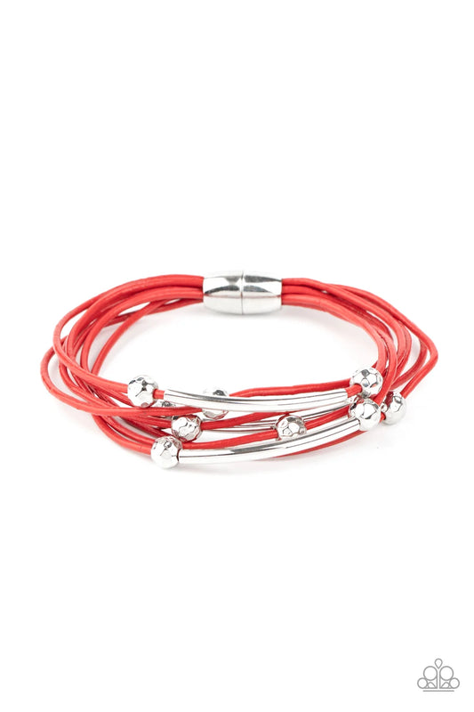Paparazzi ♥ Magnetically Modern - Red ♥ Bracelet