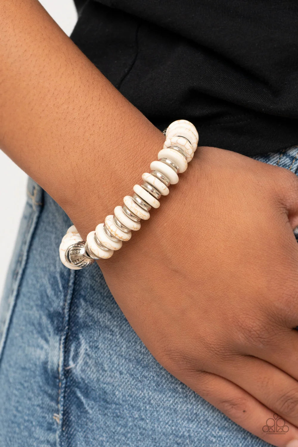 Paparazzi ♥ Eco Experience - White ♥ Bracelet