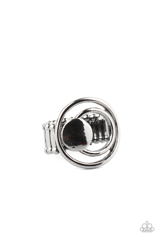 Paparazzi ♥ Edgy Eclipse - Black ♥ Ring