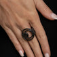 Paparazzi ♥ Edgy Eclipse - Black ♥ Ring