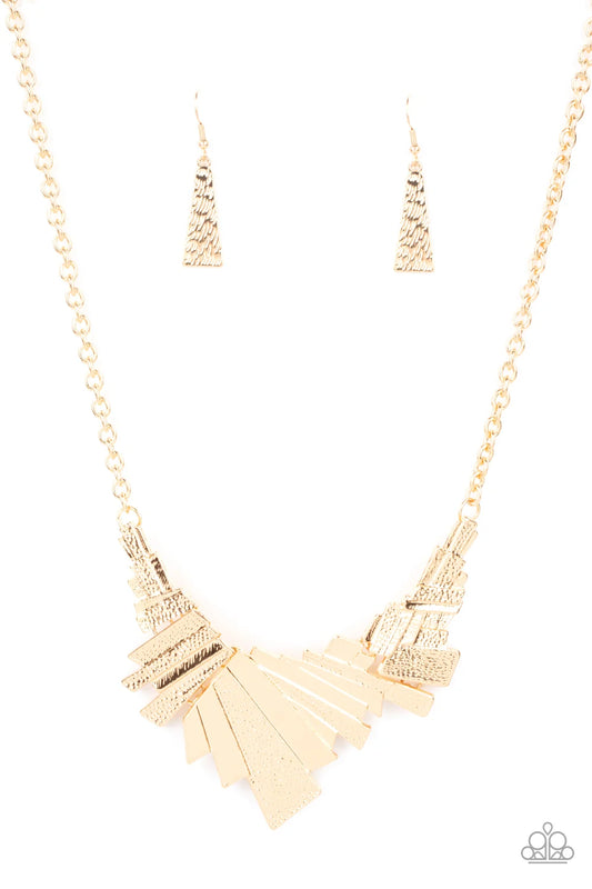 Paparazzi ♥ Happily Ever AFTERSHOCK - Gold ♥ Necklace
