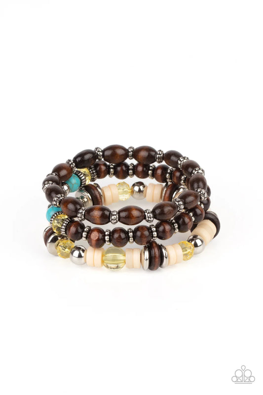 Paparazzi ♥ Belongs In The Wild - Yellow ♥ Bracelet