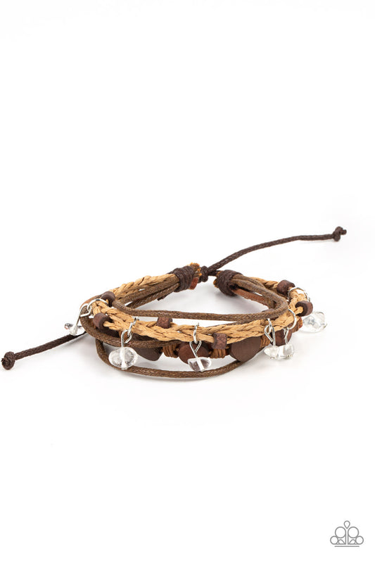 Run The Rapids - Brown Bracelet