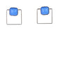 Paparazzi ♥ FLAIR and Square - Blue ♥ Post Earrings