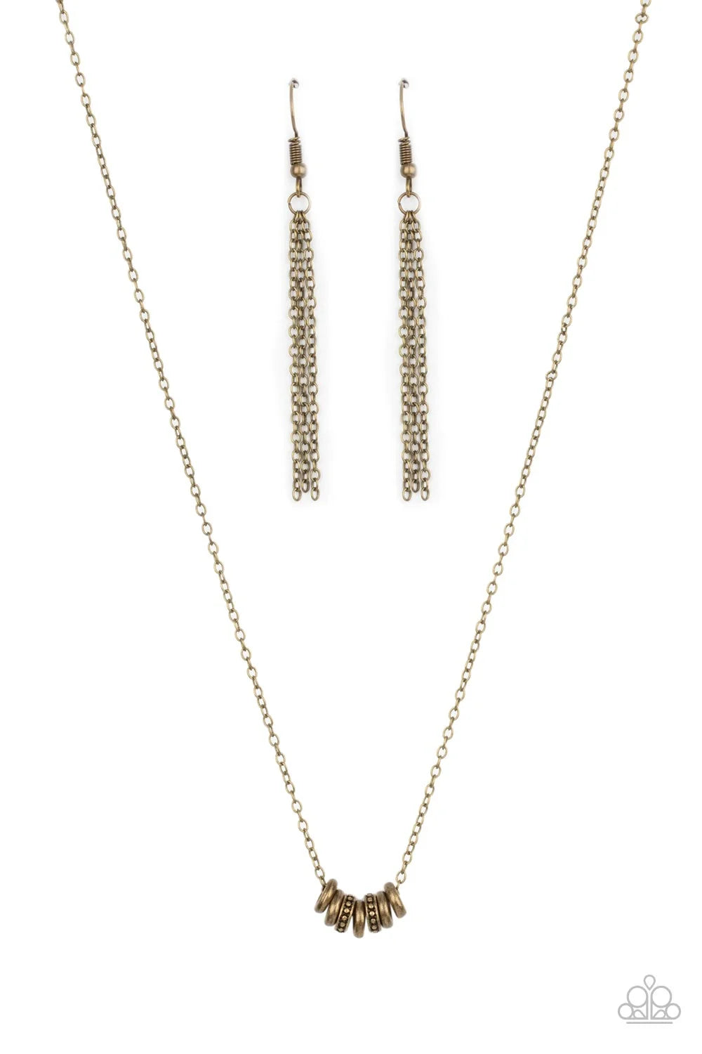 Paparazzi ♥ Dainty Dalliance - Brass ♥ Necklace